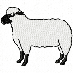 Sheep Embroidery Design 9